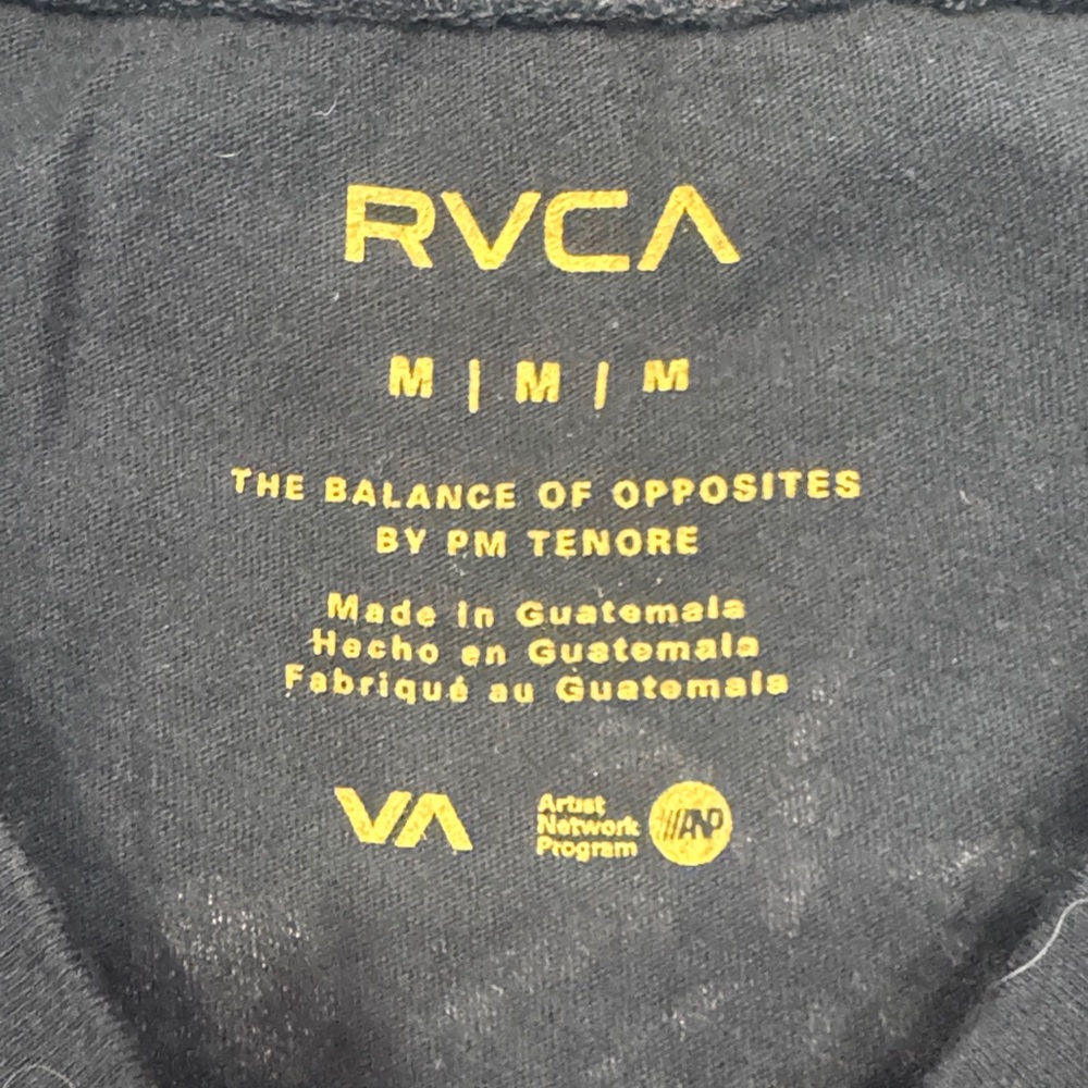 RVCA Black Sleeveless Tank with Pink Island Graphic - Picture 2 of 6